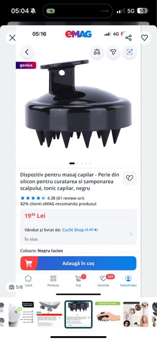 Aparat de masaj capilar - nou