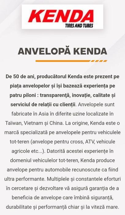 3 anvelope noi 235/70 R15 Kenda de vara