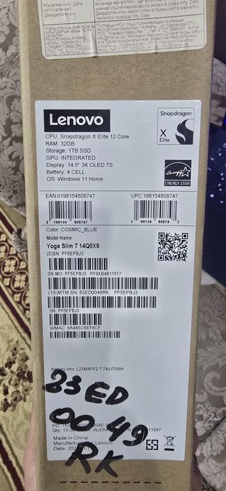 Lenovo Slim 7x Snapdragon