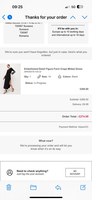 Rochie karen Millen