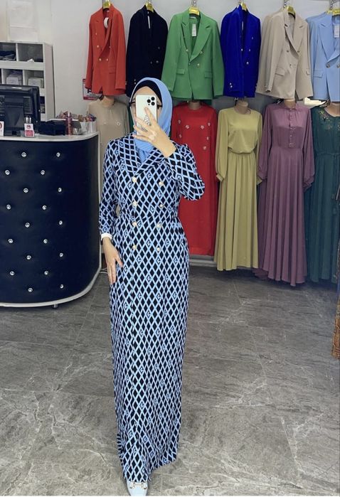 Длинное платье за 10000 тенге