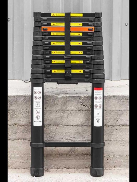 Лестница стремянка телескопическая одно секционная нарвон складная