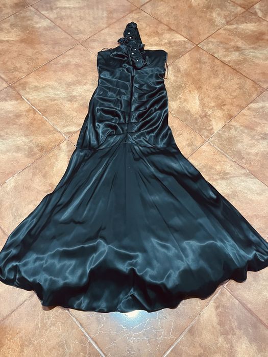 Rochie de seara lunga culoare neagra marimea 40