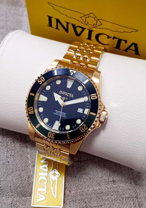 Ceas Invicta Pro Diver Automatic Black Dial Sprite Bezel – Barbati