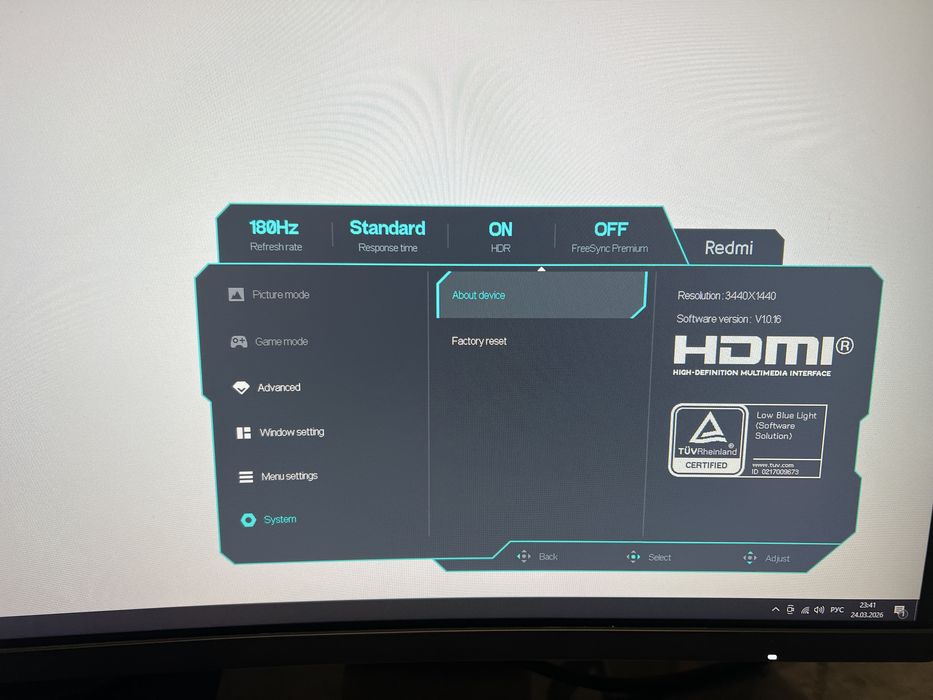 Монитор 34 дюйма 180гц Redmi (xiaomi)