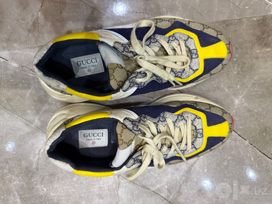 Authentic Gucci Rhyton GG Supreme Canvas Sneakers