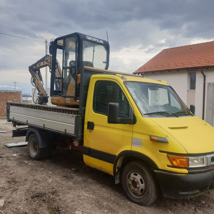 Inchiriez miniexcavator sapat santuri fundații terasamente nivelari