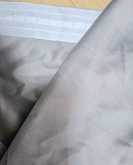 Новые Шторы серые велюровые