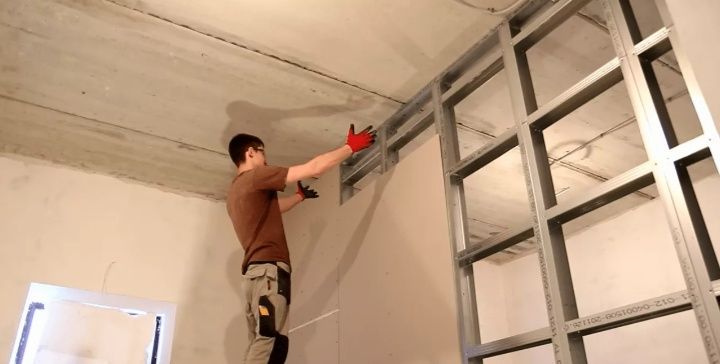 Гипсокартон установка