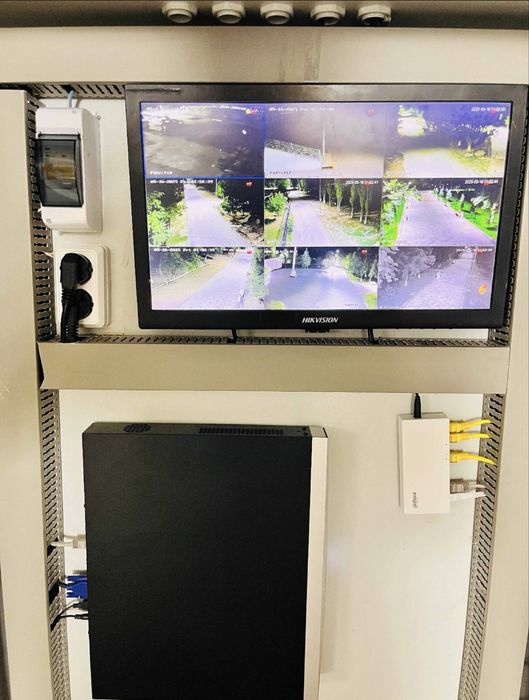 Установка ip камера видеонаблюдение