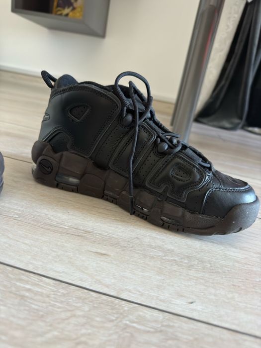 Ghete Nike Uptempo All Black marimea 40