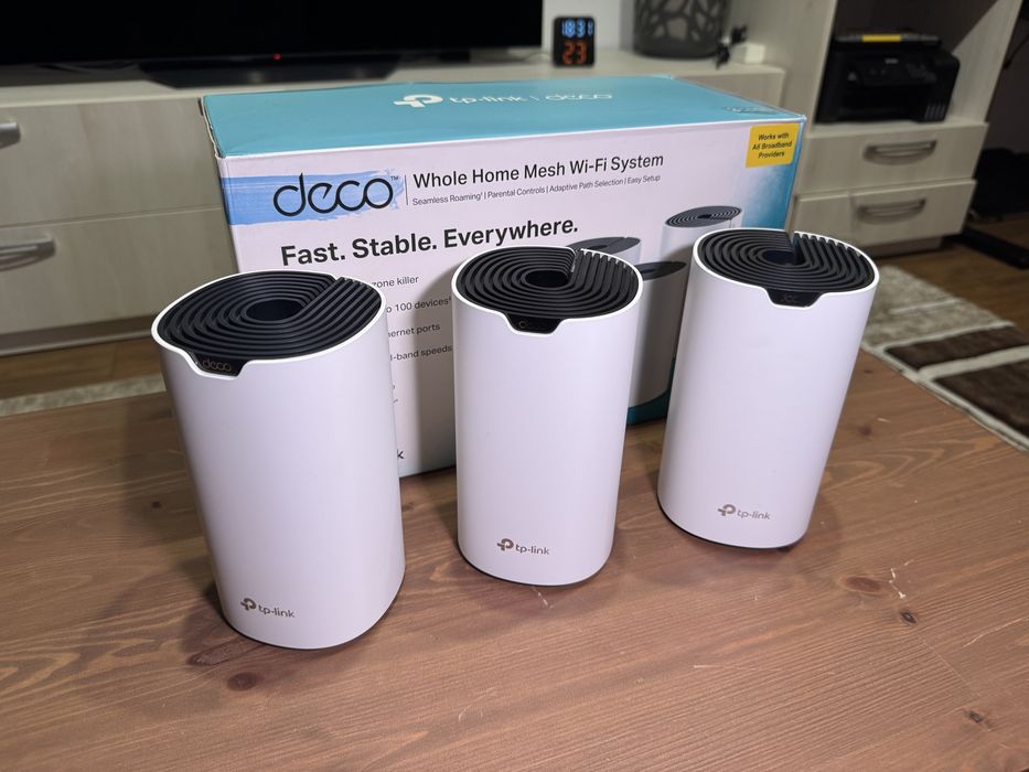 Sistem WiFi Mesh (3 unitati) TpLink Deco S4 nou, poze reale