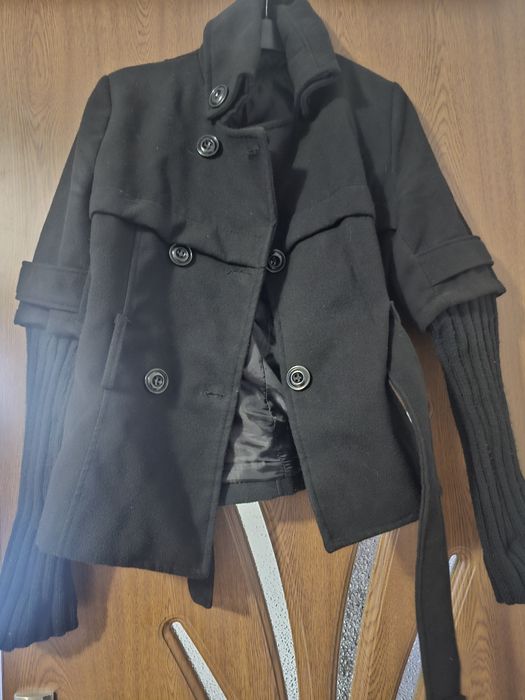 Jachete stofă groasă neagră