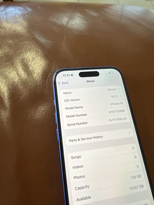 iPhone 16 UltraMarine 128gb - без Face ID