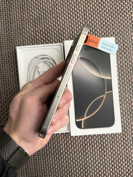 Като НОВ! iPhone 16 Pro*ЛИЗИНГ 27€/м Natural айфон 16 про