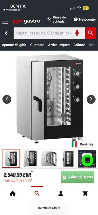 Cuptor convecție abur - Electromecanic - 11x GN 1/1