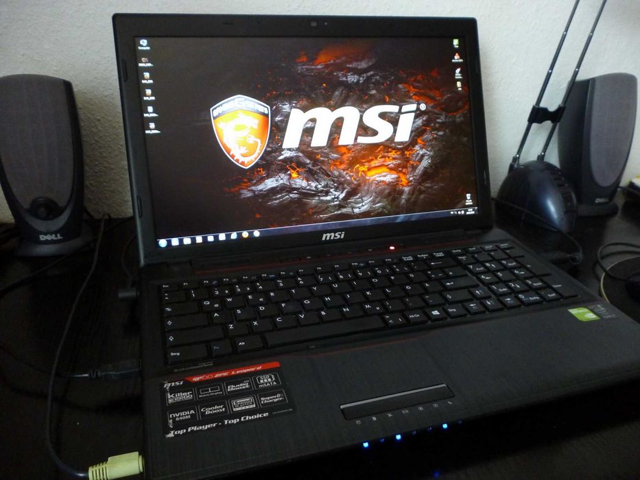 Laptop gaming MSI GP60 Leopard, 16 GB ram, Intel i5, SSD, win 10 pro