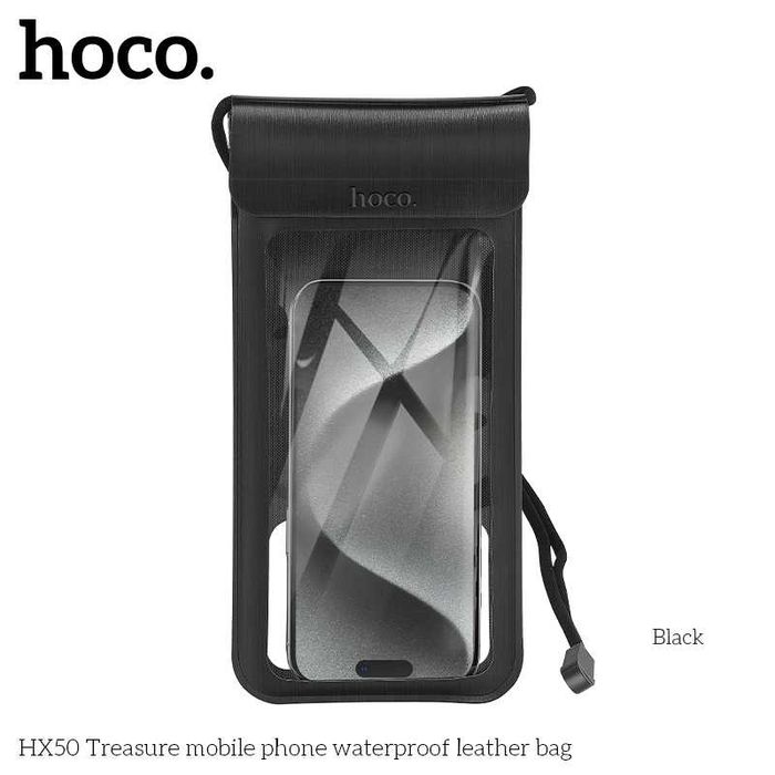 Hoco HX50 Treasure Водонепроницаемый кожаная чехол для iPhone 15 16