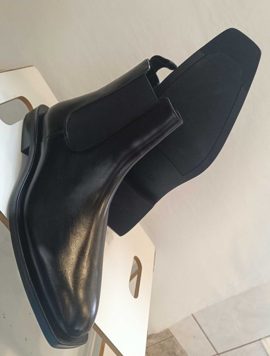 Ghete chelsea 44 44.5 45 concept editie limitata ZARA NOI piele natura