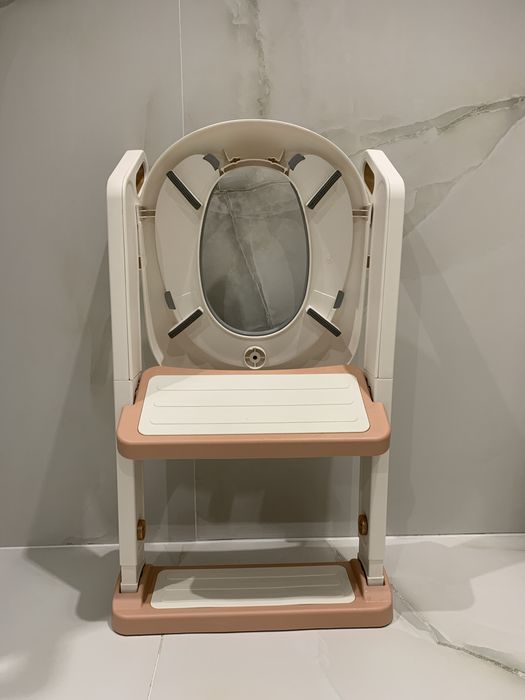 Reductor WC copii cu scarita pliabila si sezut moale Babysnugg