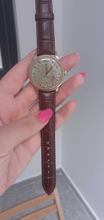 Ceas de colectie Cyma flex, mecanism original elvetian, suflat cu aur