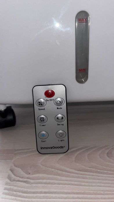 Aparat de aer conditionat fara lama, Evaporativ, Ionizator, Umidificator, Racitor, Telecomanda, LED, Evareer InnovaGoods