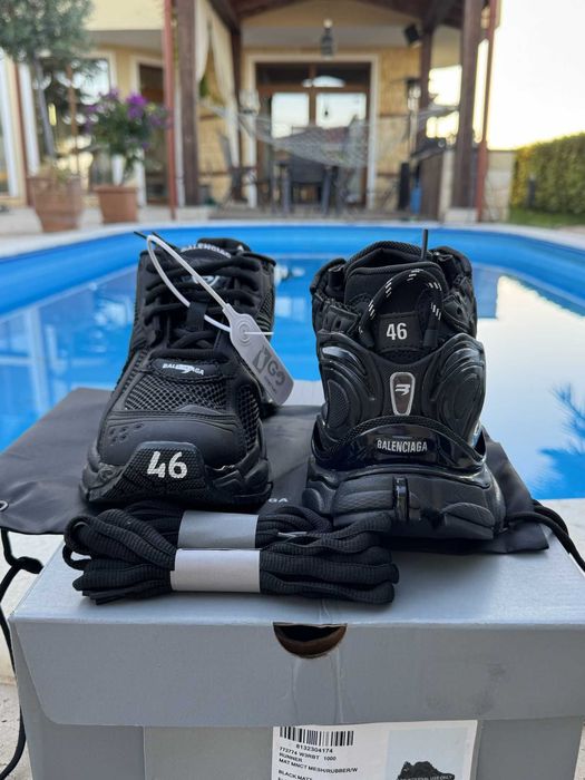 Balenciaga Runner Black Мъжки Обувки 46 EUR + Кутия + Dustbag