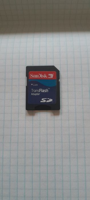 Переходник адаптер SD microSD для карт флэш памяти SanDisk оригинал