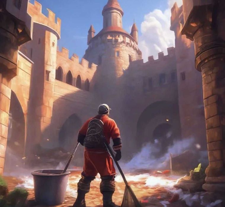 Клининг - уборка замка