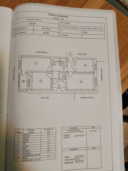 Apartament 3 cam Dorobanti et. 1 decomandat - direct proprietar