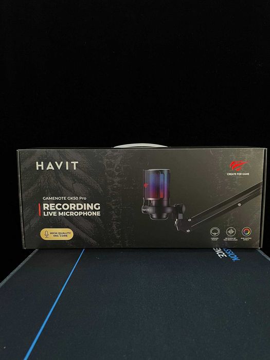 Микрофон игровой для ПК с кронштейном GK50 Pro