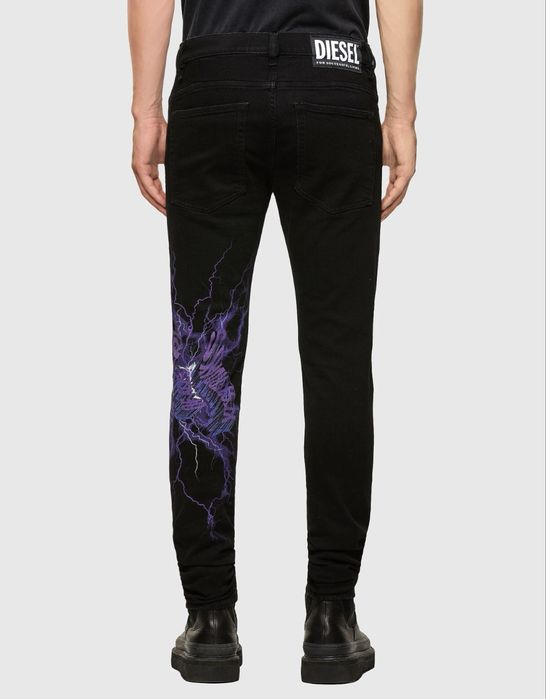 DIESEL D-AMNY Stretch Skınny Black Jeans/мъжки дънки W32