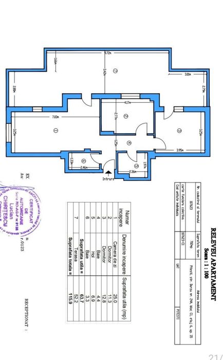 Penthouse 3 camere Craiovei