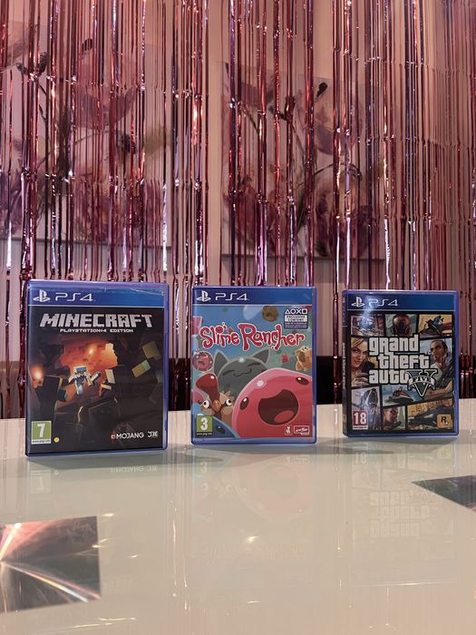Ps4 игри- Slime Rancher, Minecraft