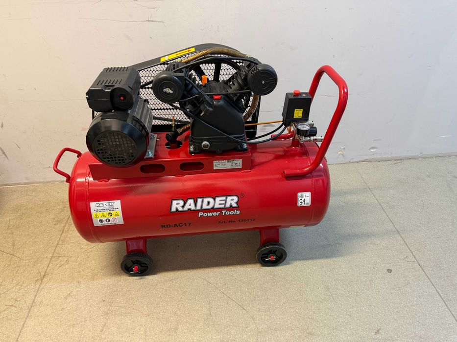 Компресор 100L 1.5kW 170L/min 2цил. ремък RD-AC17/ Генератор за ток