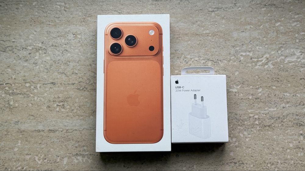 Nou iPhone 17 Pro Max Cosmic Orange 256 GB Sigilat/ Sim Fizic+ Adaptor