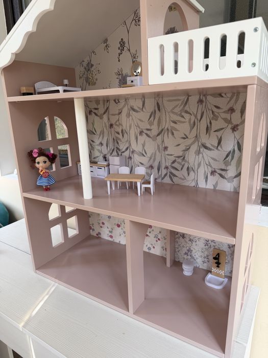 Кукольный дом Wooden Play Kitchen Dollhouse01