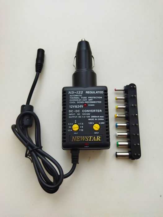 Адаптер для питания устройств от автомобиля.