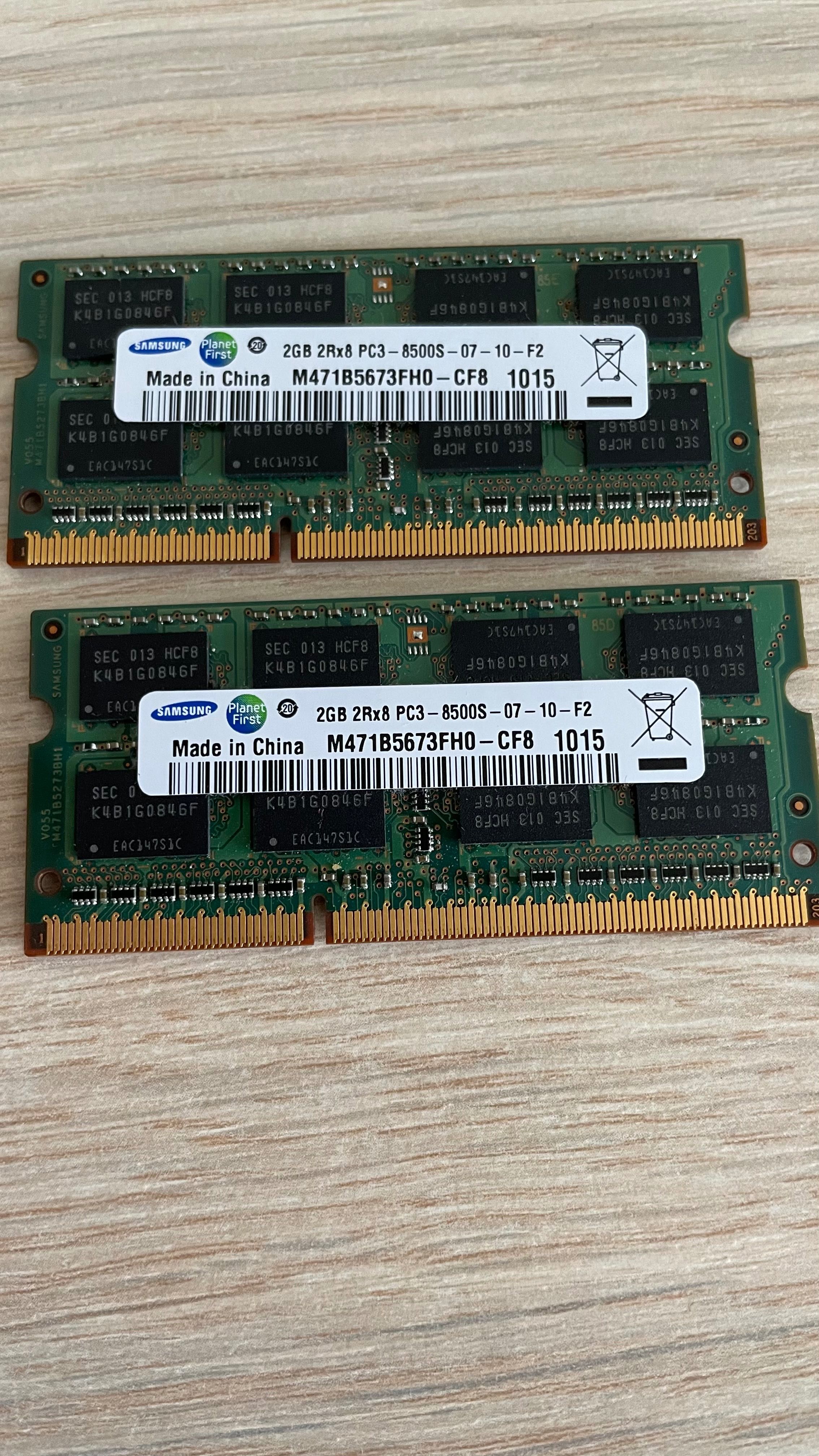 2X Samsung M471B5673FH0-CF8 2GB DDR3 1066MHZ PC3-8500 Mac