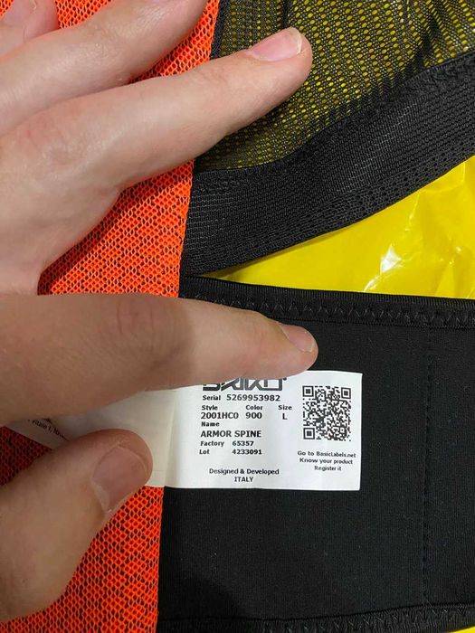 защита спины briko для горных лыж или сноуборда