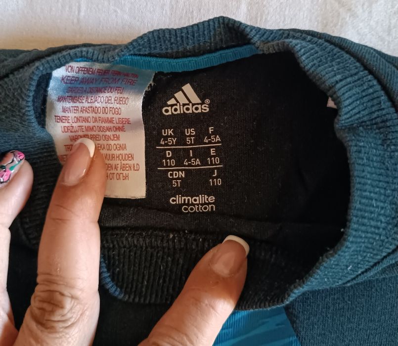 Лот 5 чифта къси панталони, 1 блуза, потник-116см., 1 блуза Адидас 110