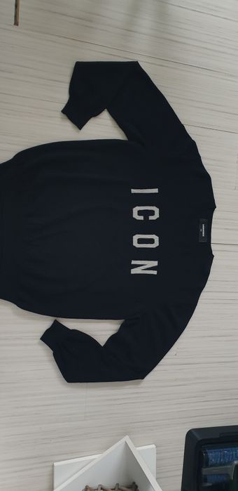 DSQUARED2 ICON Wool Knit  XL/2XL ОРИГИНАЛ! Мъжки Вълнeн тънък Пуловер!