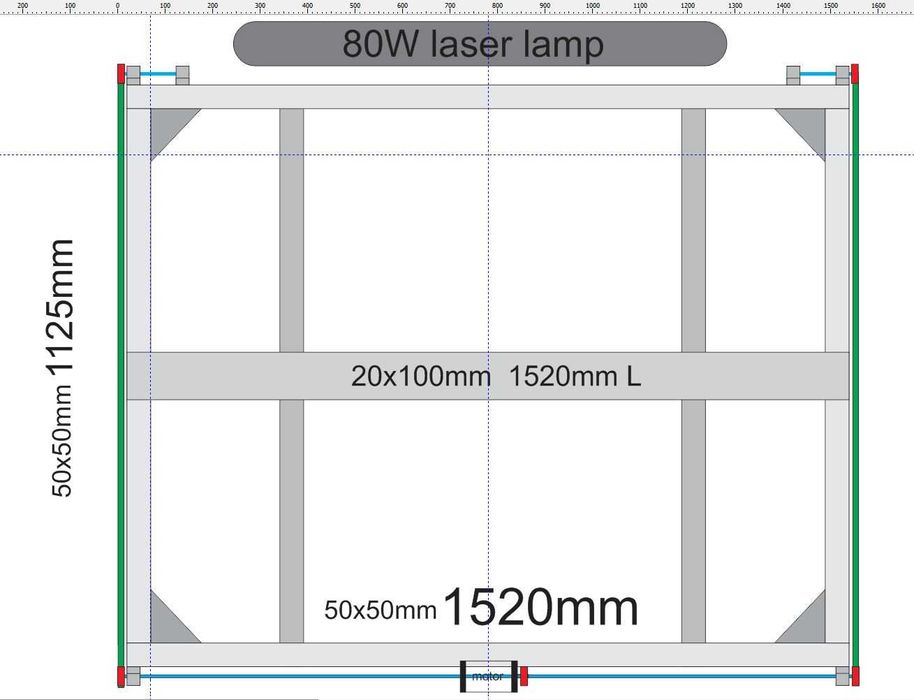 Лазер CO2   80W  Laser cuter