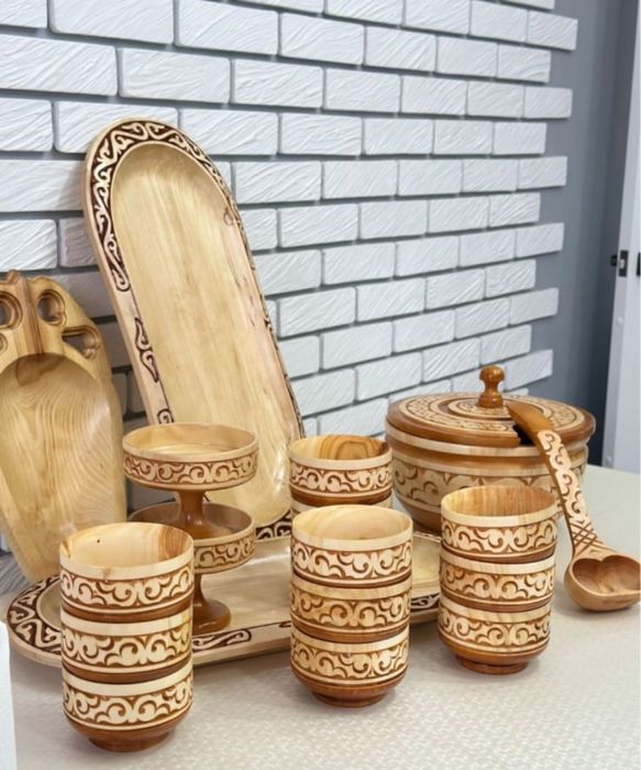 Посуды деревянные