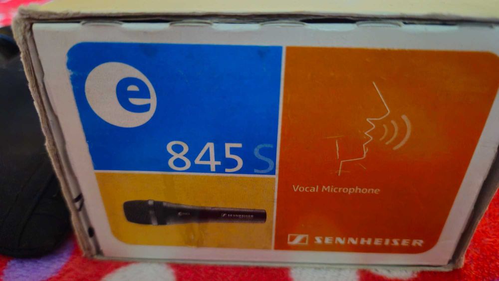 Sennheiser E 845 S,microfon vocal cu fir, buton On/Off,nou,made in Germany.