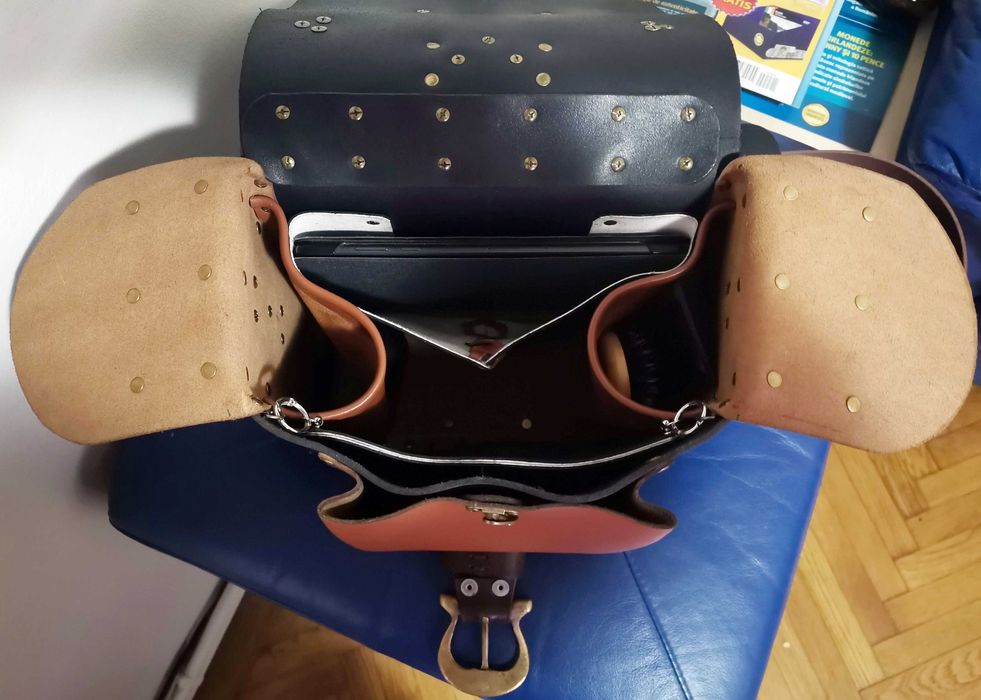 Geanta piele de bizon unicat  - Zewe Leathercraft