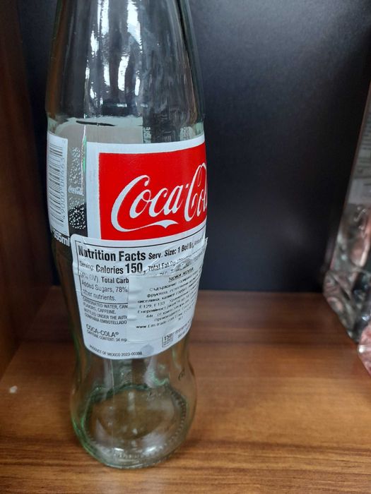 Coca Cola Бутилка Кока Кола Мексико 355мл. празна колекционерска