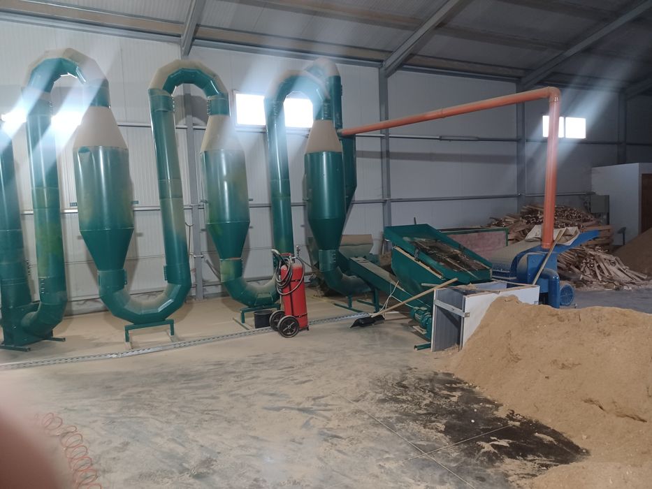 Uscător aerodinamic pentru rumegus