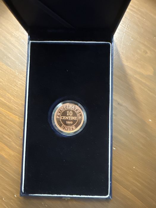 MONEDA replica BNR 10 centime Alexandru Ioan Cuza