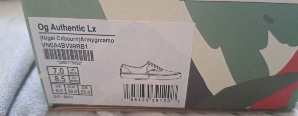 Чисто нови Обувки Vans Vault OG Authentic LX (NIGEL CABOURN)
Army GR C
